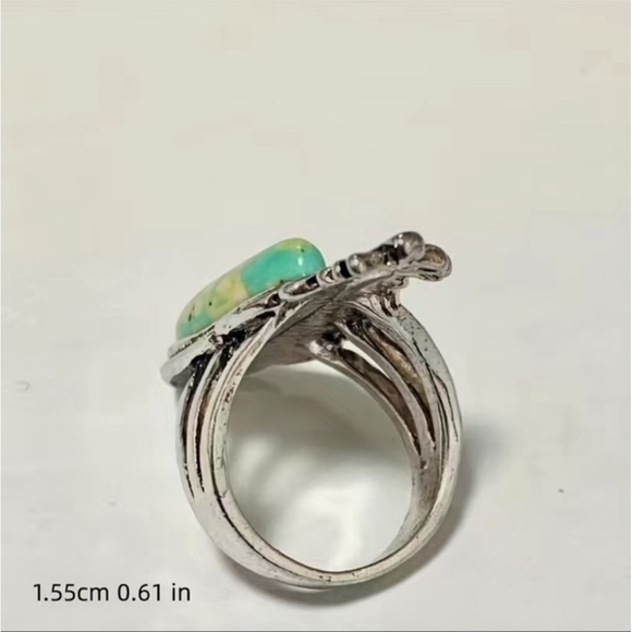 BOHEMIAN SILVER FEATHER RING - Picture 3 of 5